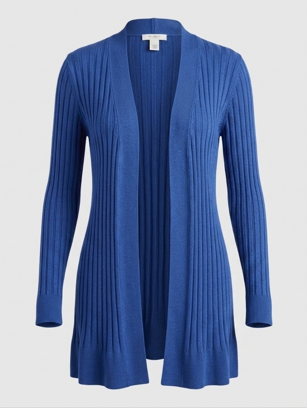 White House Black Market Navy Duster Cardigan Medium Classic Chic Layer Knit